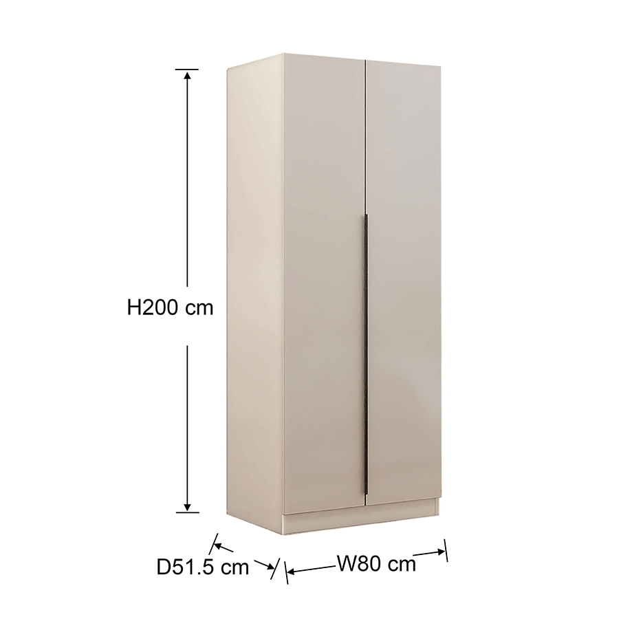 Emil 2 Door Hinge Wardrobe