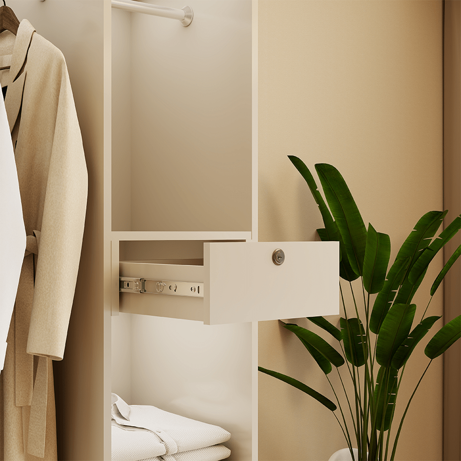 Emil 3 Door Hinge Wardrobe