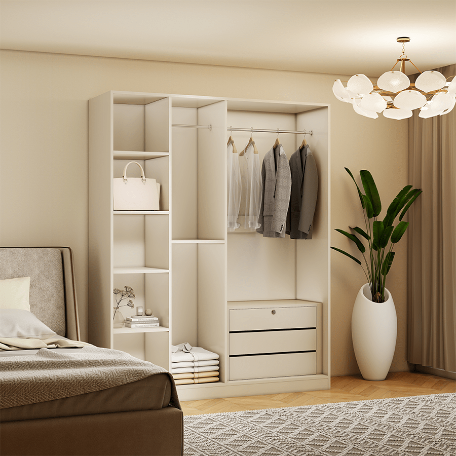 Emil 4 Door Hinge Wardrobe