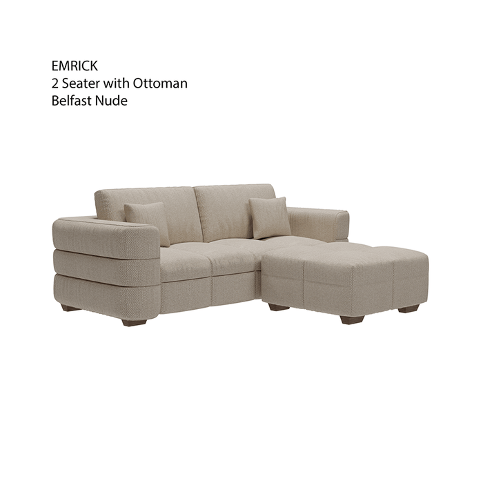 Emrick 2 Seater with Ottoman