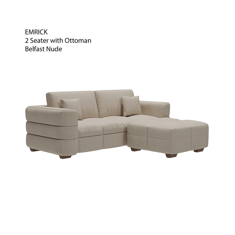 Emrick 2 Seater with Ottoman