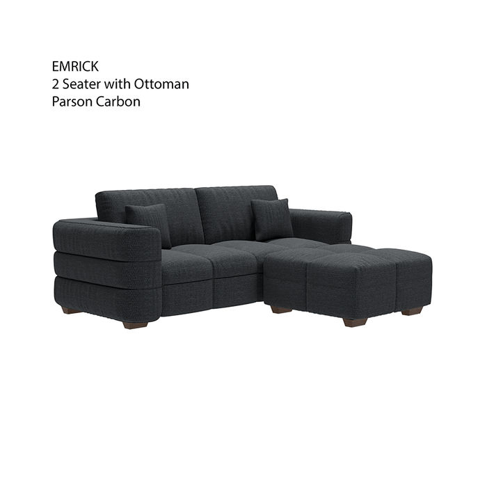 Emrick 2 Seater with Ottoman