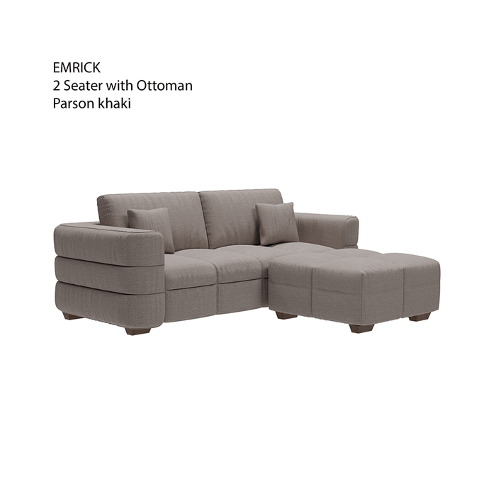 Emrick 2 Seater with Ottoman