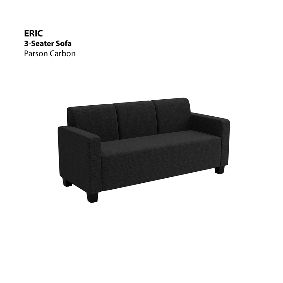 MORE ERIC OPTIONS Eric 3 Seater Sofa Eric 3 Seater Sofa Fabric Parson Carbon Mandaue Foam