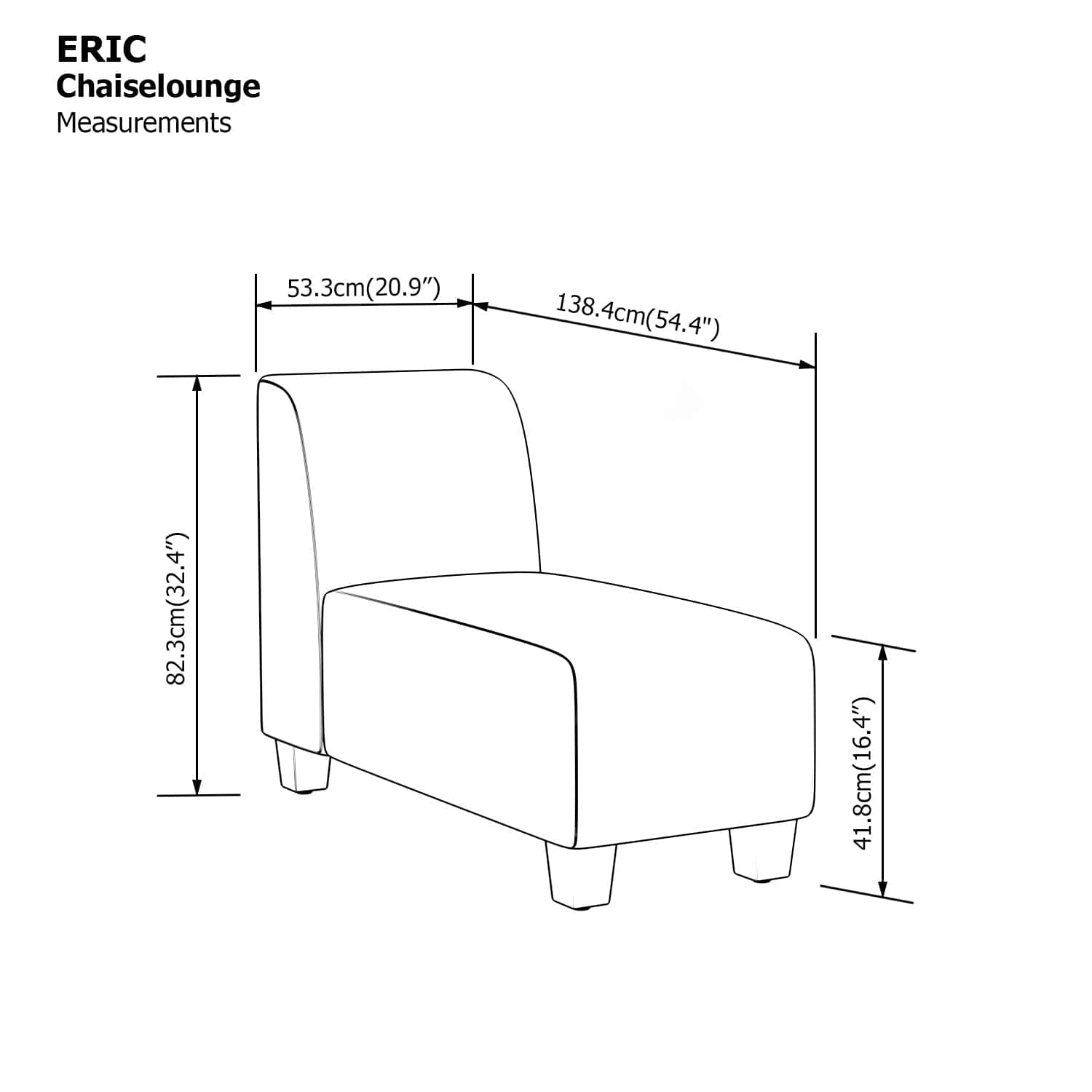 Eric Chaise Lounge Sofa