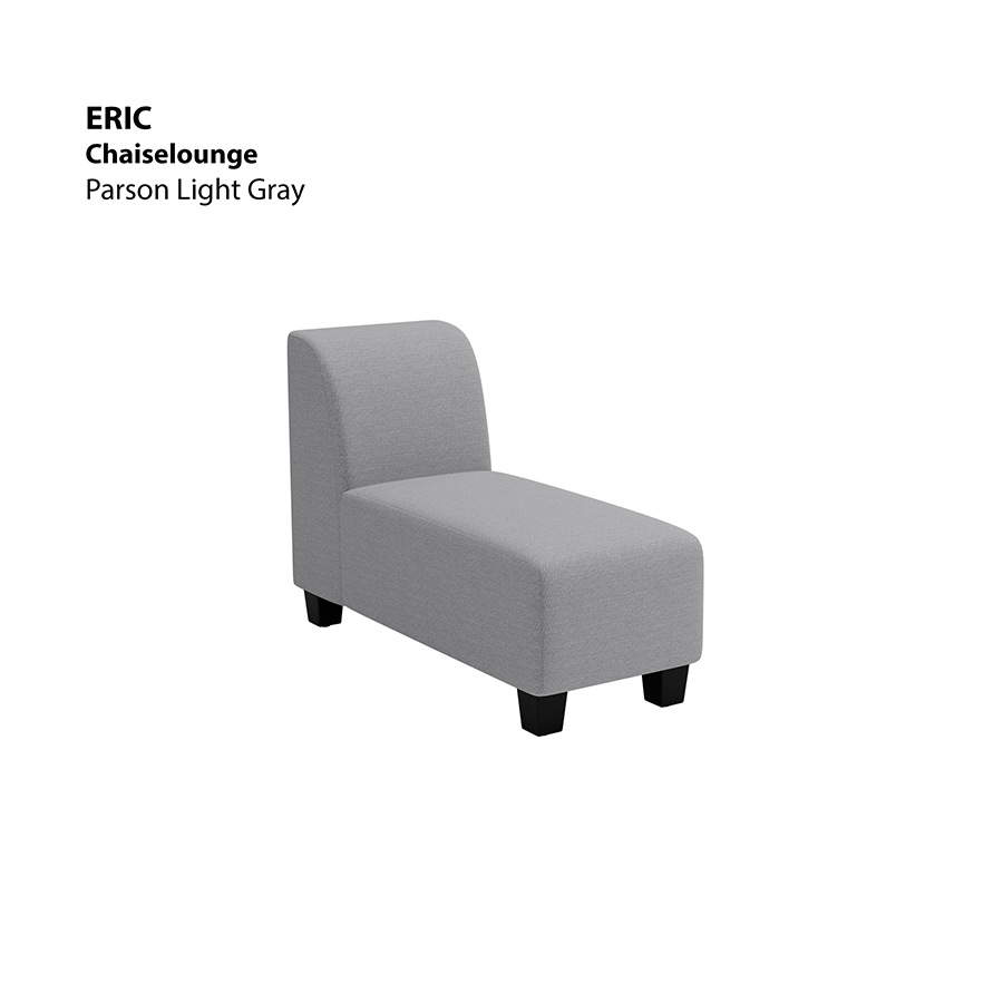 MORE ERIC OPTIONS Eric Chaise Lounge Sofa Eric Chaise Lounge Sofa Fabric Parson Light Gray Mandaue Foam