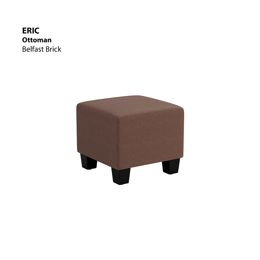 MORE ERIC OPTIONS Eric Ottoman Eric Ottoman Fabric Belfast Brick Mandaue Foam