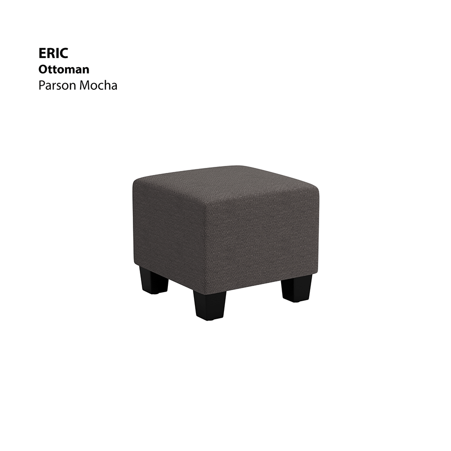 MORE ERIC OPTIONS Eric Ottoman Eric Ottoman Fabric Parson Mocha Mandaue Foam