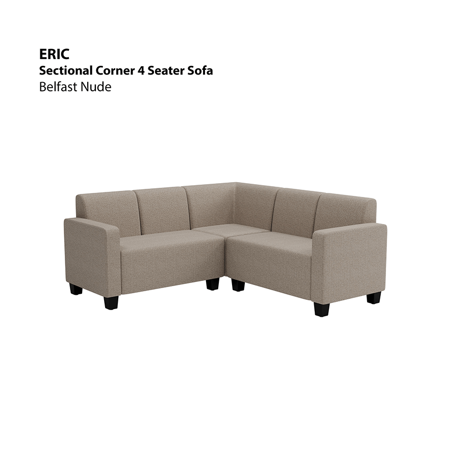 MORE ERIC OPTIONS Eric Sectional 4 Seat Corner Sofa Eric Sectional 4 Seat Corner Sofa Fabric Belfast Nude Mandaue Foam