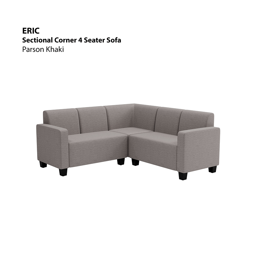MORE ERIC OPTIONS Eric Sectional 4 Seat Corner Sofa Eric Sectional 4 Seat Corner Sofa Fabric Parson Khaki Mandaue Foam
