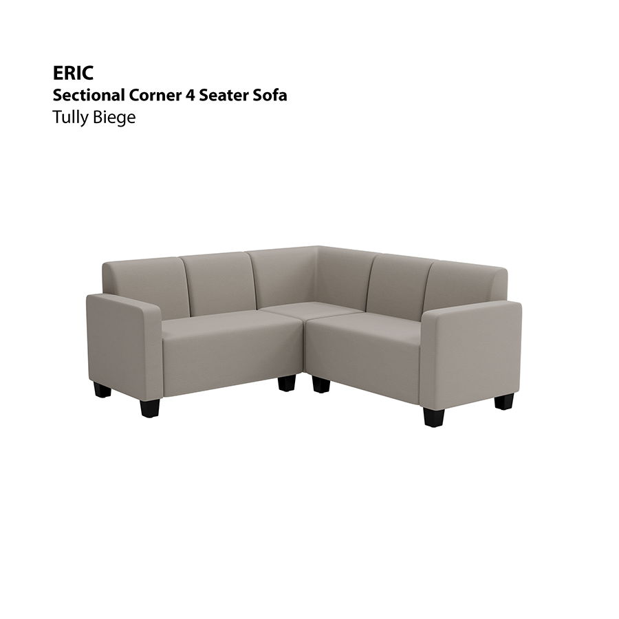 MORE ERIC OPTIONS Eric Sectional 4 Seat Corner Sofa Eric Sectional 4 Seat Corner Sofa Leatherette Tully Beige Mandaue Foam