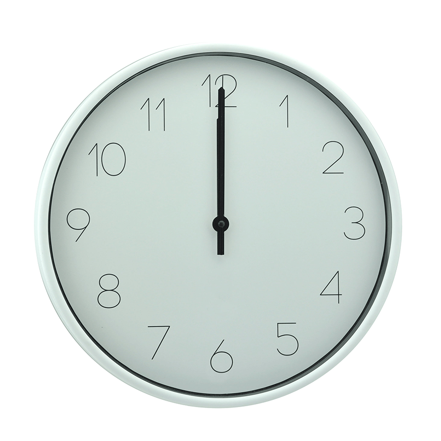 Evron White Wall Clock Evron White Wall Clock Mandaue Foam