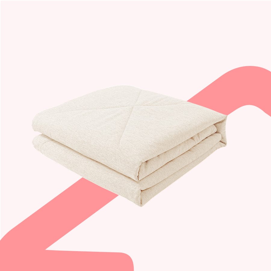 Faux Linen Natural Color Comforter