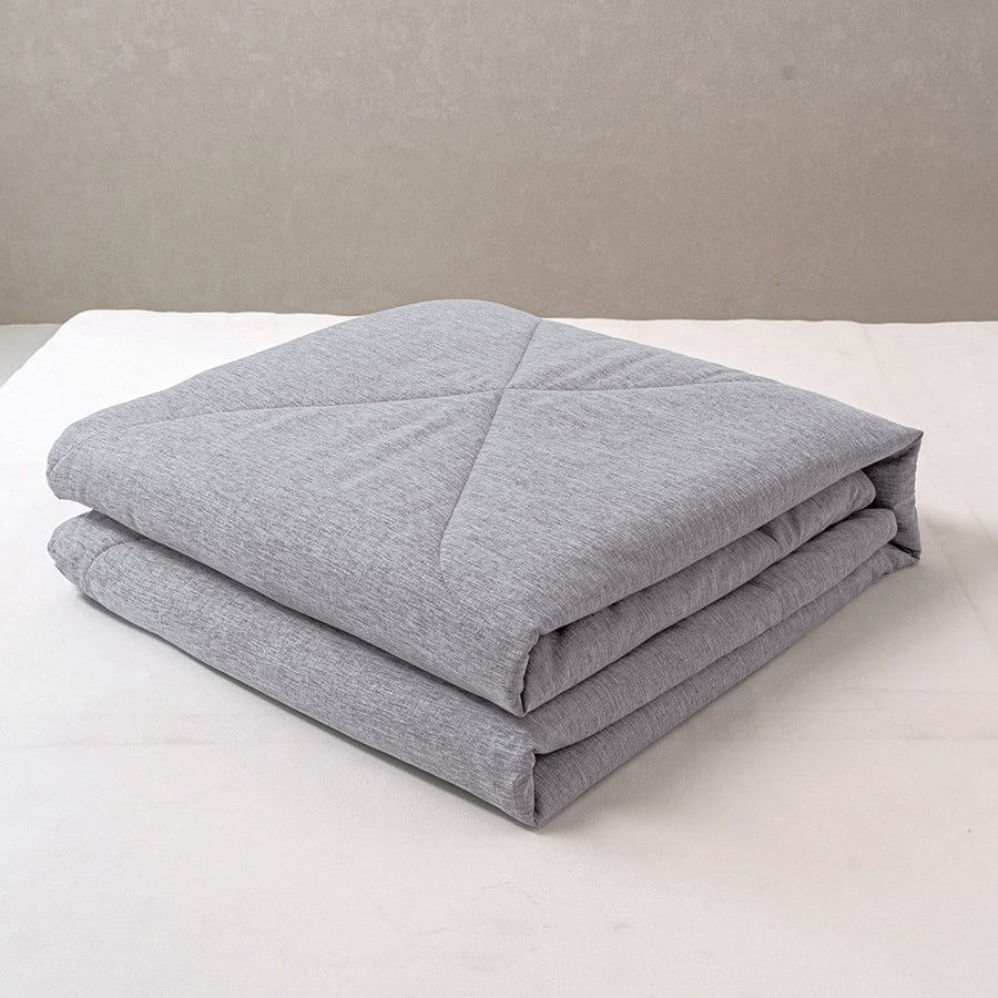 Faux Linen Slate Gray Comforter