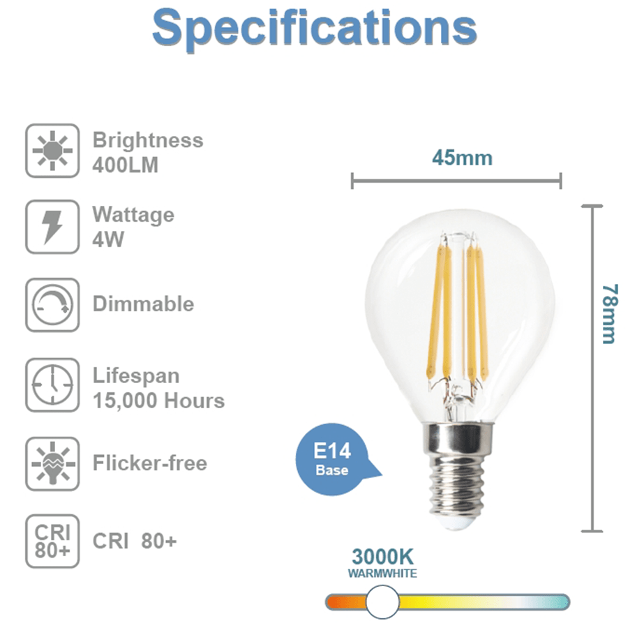 Filament Dimmable Mini Bulb E14 Filament Dimmable Mini Bulb E14 Mandaue Foam