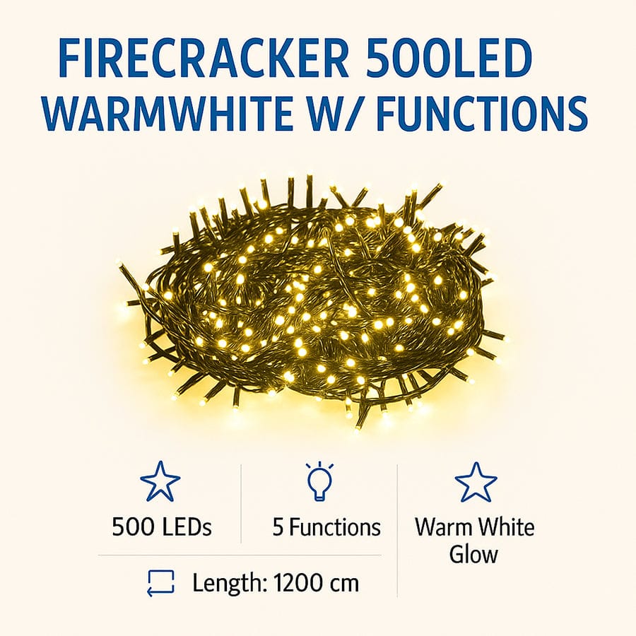 Firecracker 500led Warmwhite With Functions