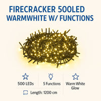 Firecracker 500led Warmwhite With Functions