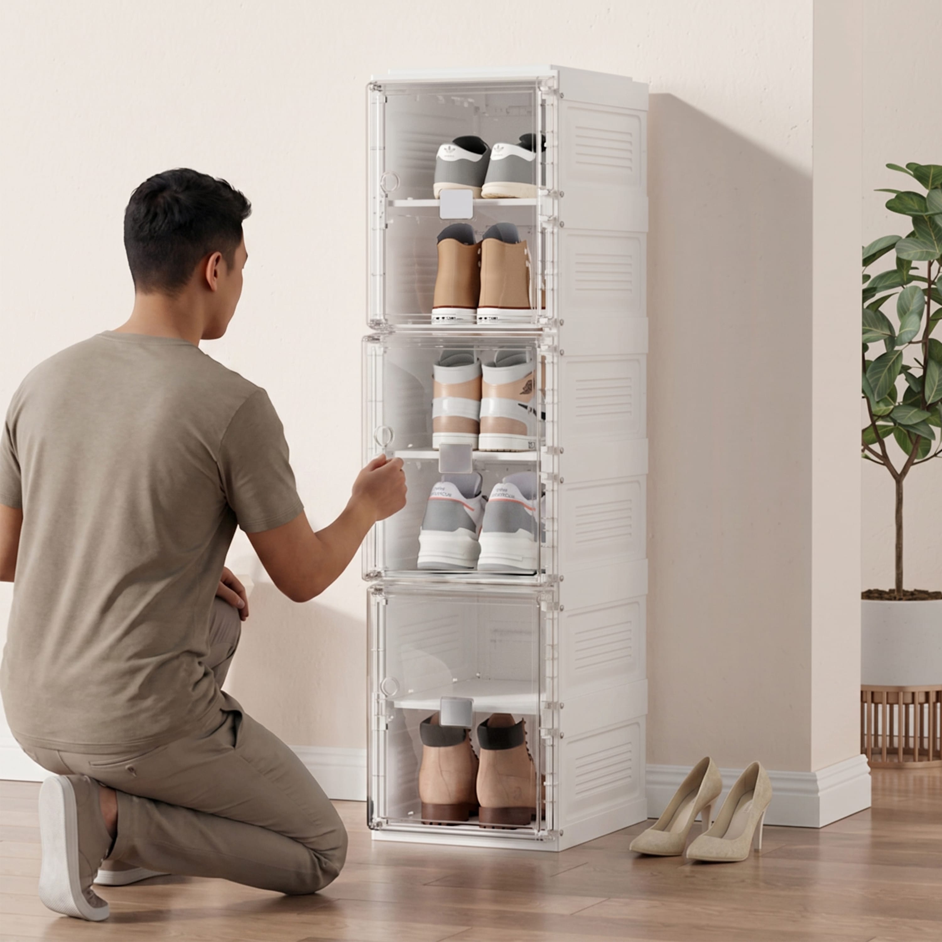 Flavian 6 Layer 6 Box Shoe Organizer