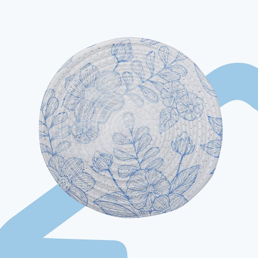 Floral Round Trivet