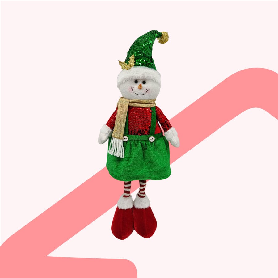 Fluffy Flexible Snowman 69cm