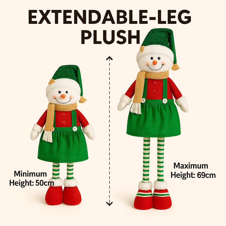 Fluffy Flexible Snowman 69cm
