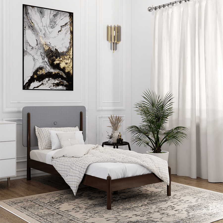 MORE FRIDA OPTIONS Frida 36x75" Bed - Walnut Brown Frida 36x75" Bed - Walnut Brown Mandaue Foam