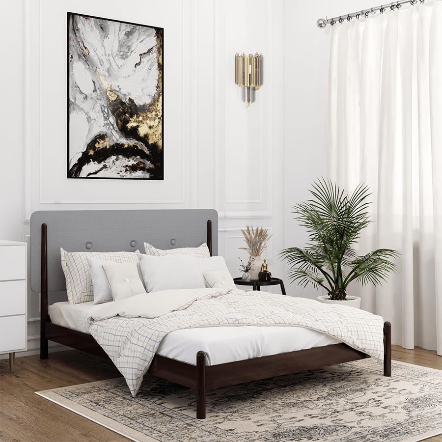 MORE FRIDA OPTIONS Frida 72x75" Bed - Walnut Brown Frida 72x75" Bed - Walnut Brown Mandaue Foam
