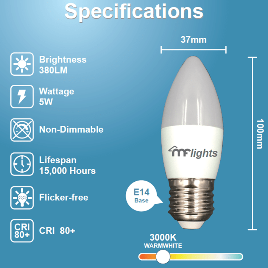 Frosted Candlebulb Warmwhite 5W Frosted Candlebulb Warmwhite 5W Mandaue Foam