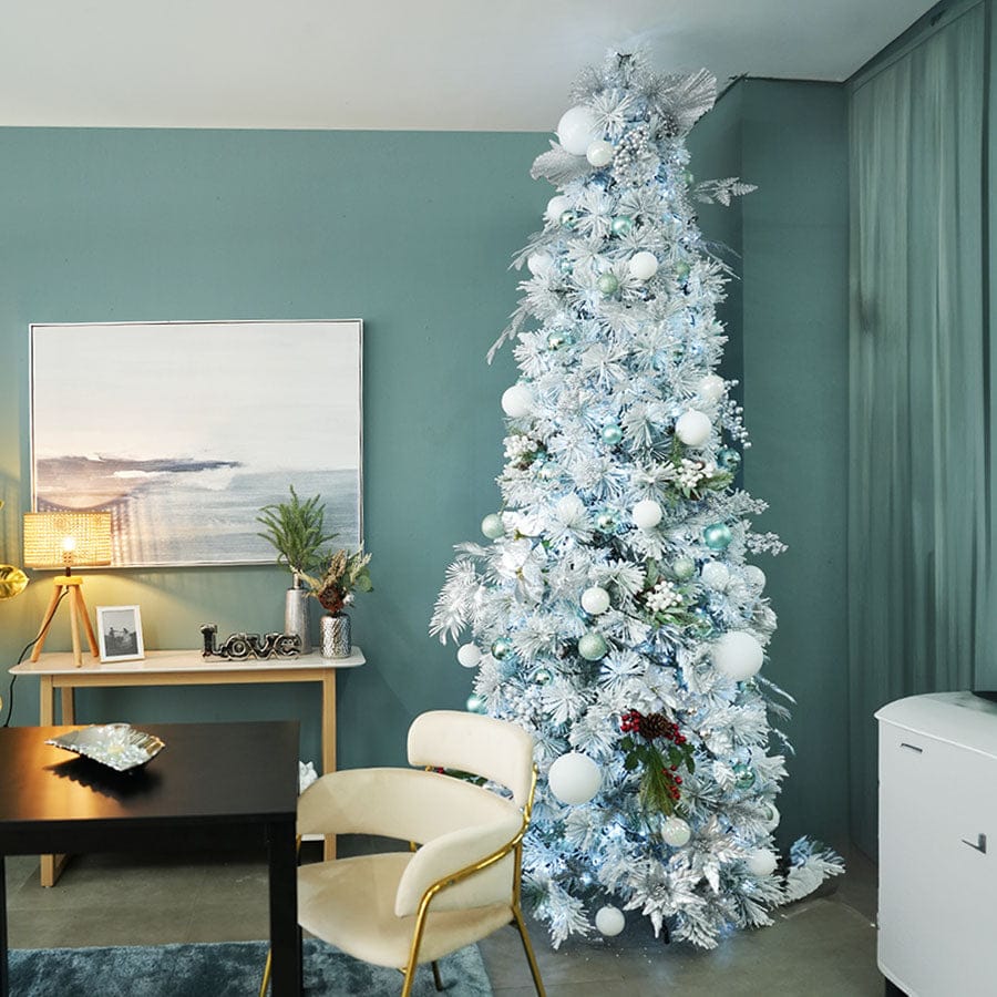 Frosted Scotch Pine Tree 9ft