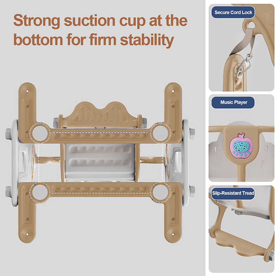 Frudie Kids Slide with Swing & Hoop