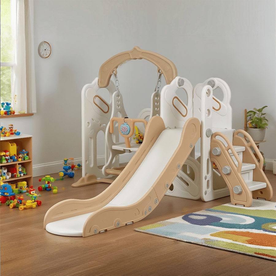 Frudie Kids Slide with Swing & Hoop