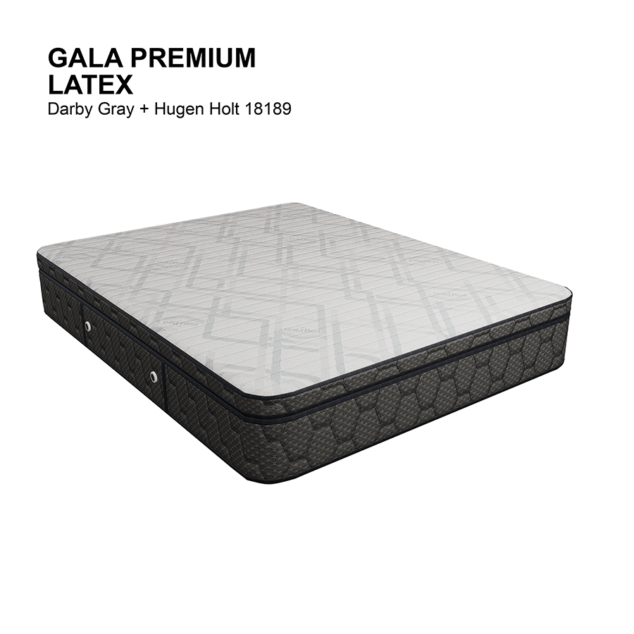 Gala Bed Premium Latex Spring Mattress Gala Bed Premium Latex Spring Mattress Darby Gray+Hugen Holt / Double 54x75 inches Mandaue Foam