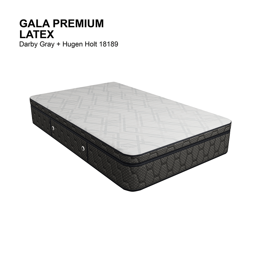 Gala Bed Premium Latex Spring Mattress Gala Bed Premium Latex Spring Mattress Darby Gray+Hugen Holt / Single 36x75 inches Mandaue Foam