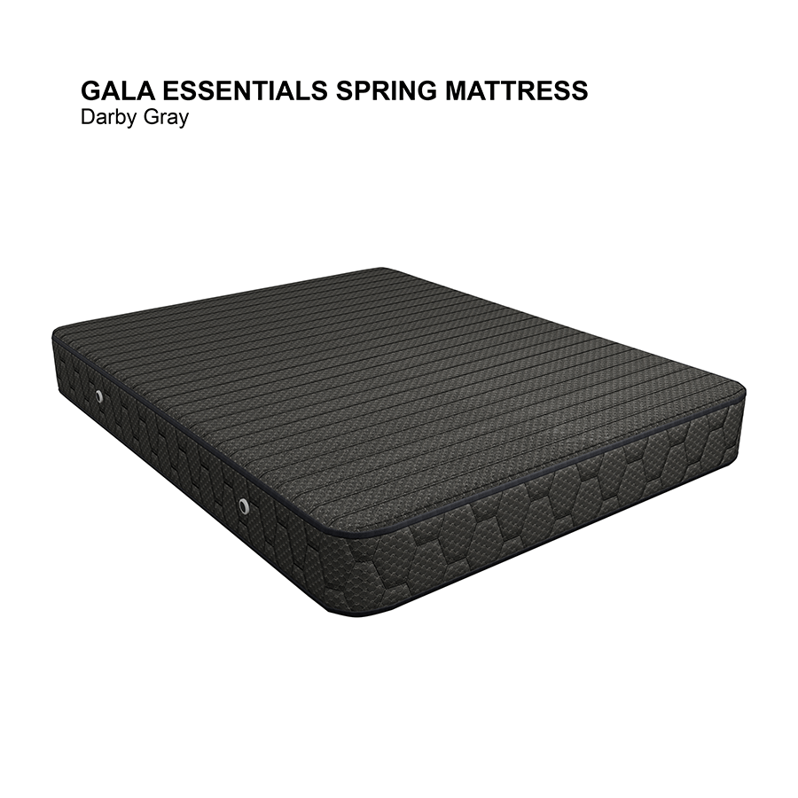 Gala Essential Spring Mattress Gala Essential Spring Mattress Darby Gray / Semi-Double 48x75 inches Mandaue Foam
