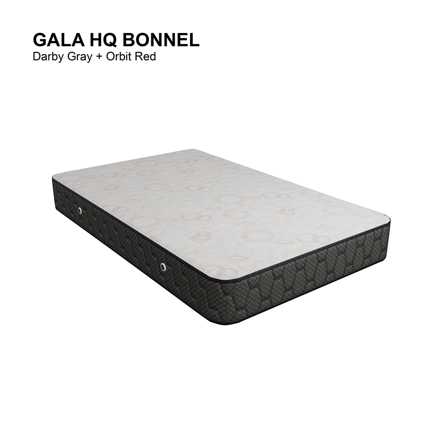 MORE HOTEL QUALITY BONNELL OPTIONS Gala Hotel Quality Bonnell Spring Mattress Gala Hotel Quality Bonnell Spring Mattress Darby Gray+Orbit Red / Single 36x75 inches Mandaue Foam