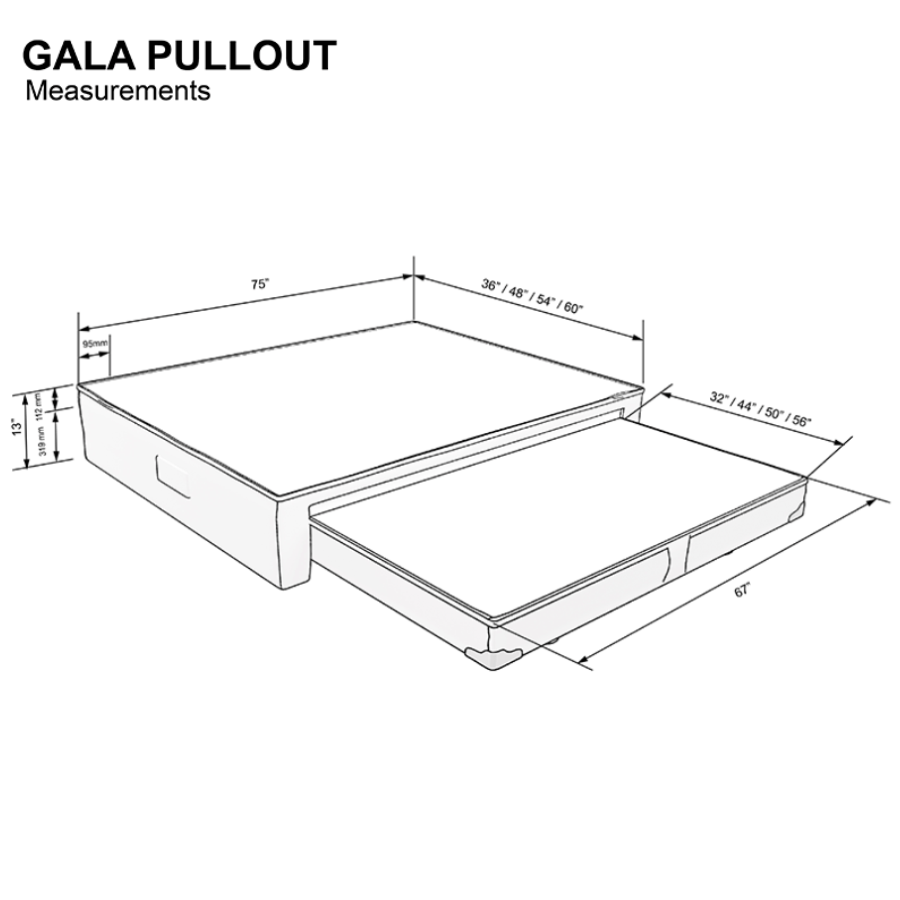 Gala Pull-Out Bed Box Gala Pull-Out Bed Box Mandaue Foam
