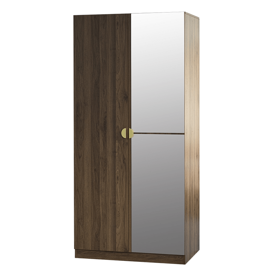 MORE GEORGINE OPTIONS Georgine 2 Door with Mirror Wardrobe Georgine 2 Door with Mirror Wardrobe Walnut Mandaue Foam