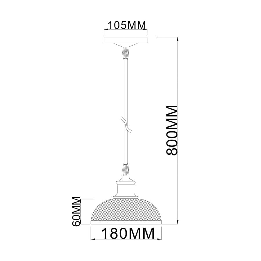 Gine Metal Mesh Pendant Light