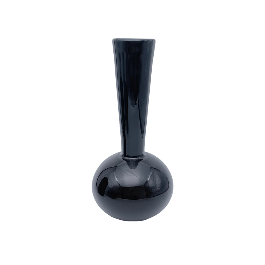 Gourd Black Glass Vase 36cm Gourd Black Glass Vase 36cm Mandaue Foam