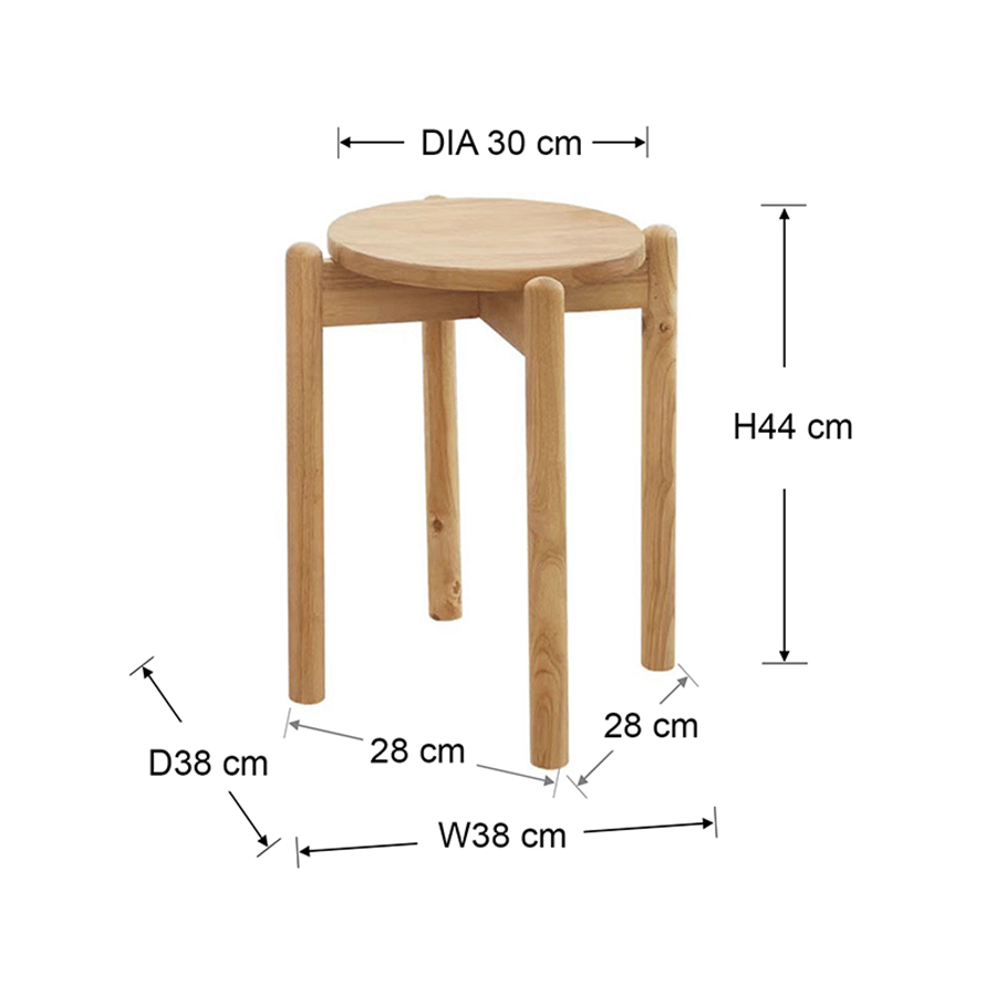 Hana Wooden Stool Hana Wooden Stool Mandaue Foam