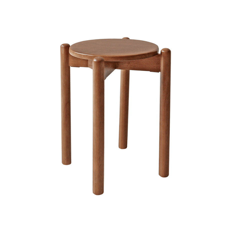 Hana Wooden Stool Hana Wooden Stool Brown Mandaue Foam