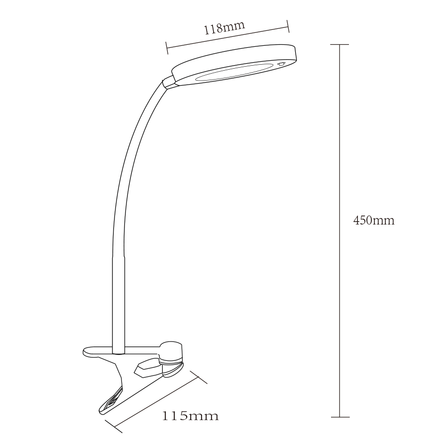 Heine LED Clip-on Desk Lamp Heine LED Clip-on Desk Lamp Mandaue Foam