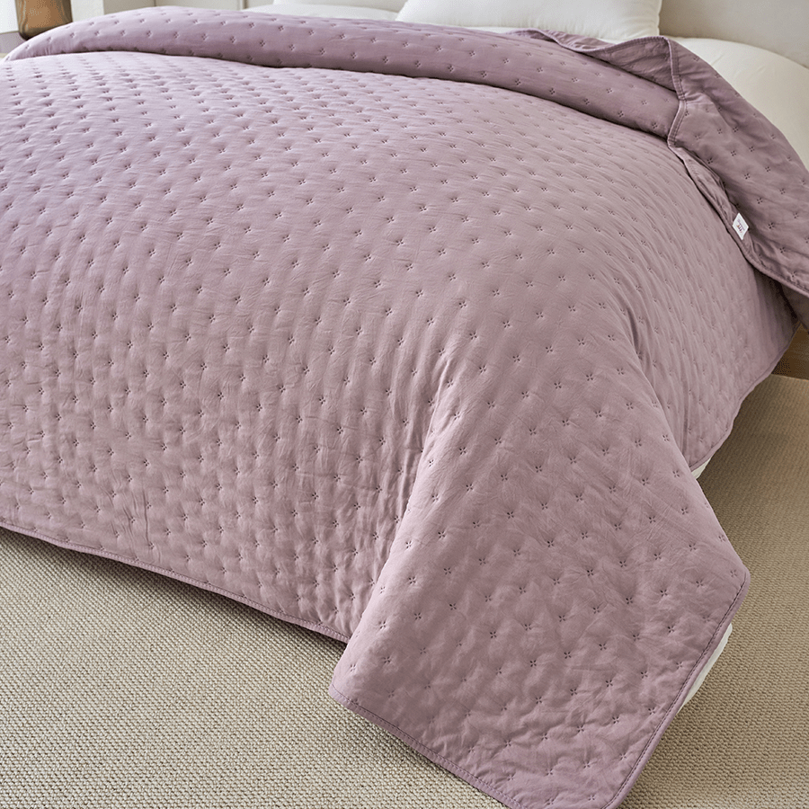 Holly Bedspread - Purple