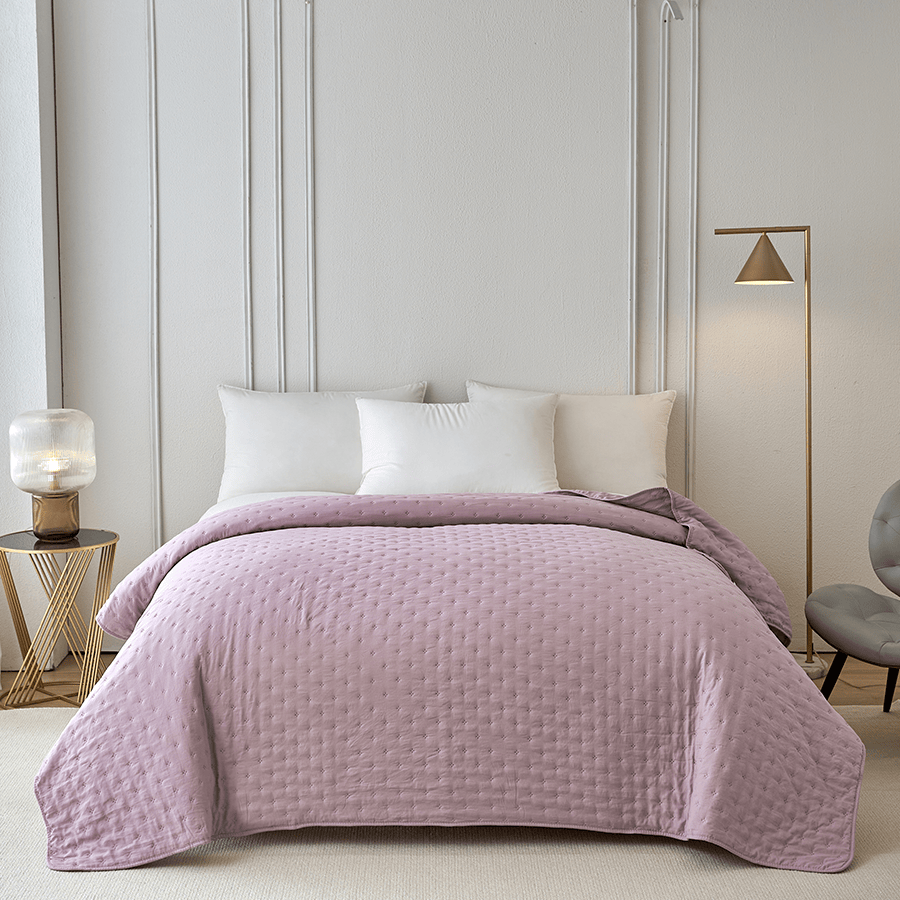 Holly Bedspread - Purple