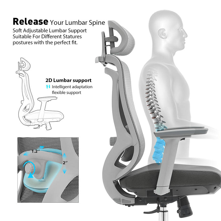 Icon High Back Seat Slide Office Chair