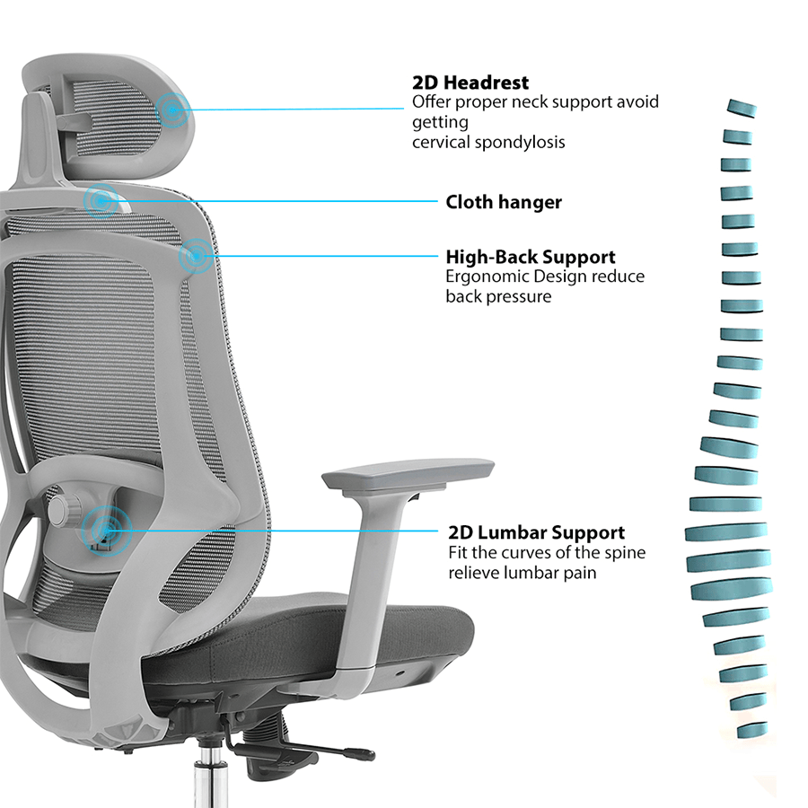 Icon High Back Seat Slide Office Chair
