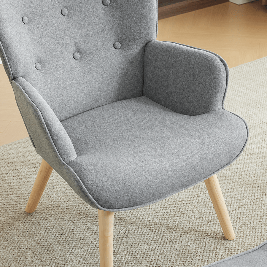 Ivan Armchair with Foot Stool Ivan Armchair with Foot Stool Mandaue Foam