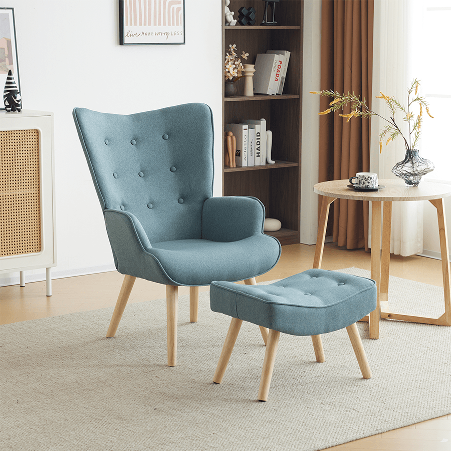 Ivan Armchair with Foot Stool Ivan Armchair with Foot Stool Mandaue Foam