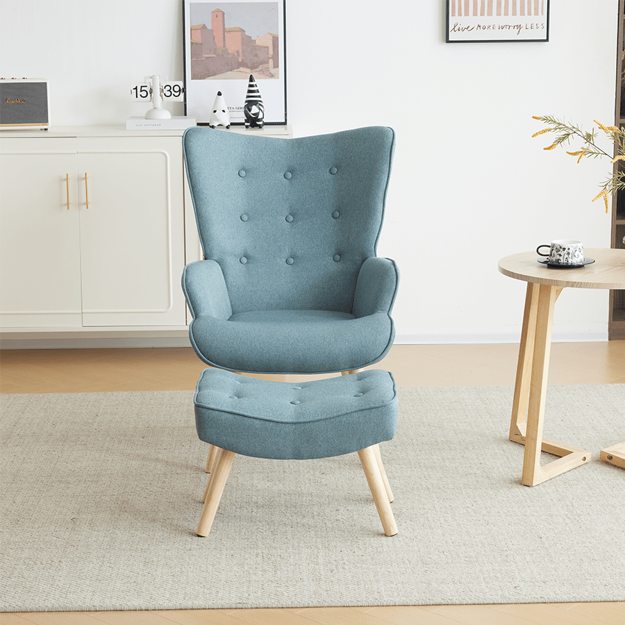 Ivan Armchair with Foot Stool Ivan Armchair with Foot Stool Mandaue Foam