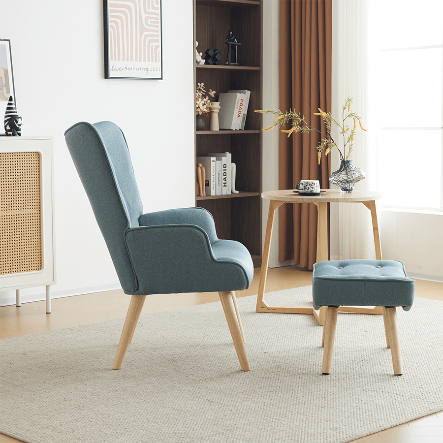Ivan Armchair with Foot Stool Ivan Armchair with Foot Stool Mandaue Foam